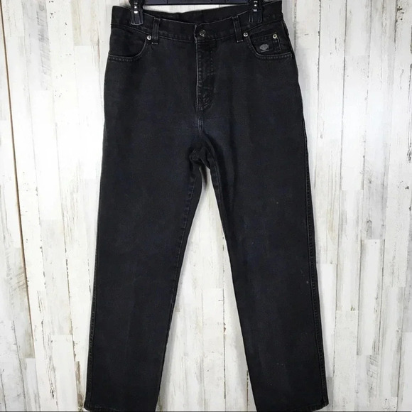 Harley-Davidson Black Mom Jeans High Rise Denim 10 - Picture 1 of 7